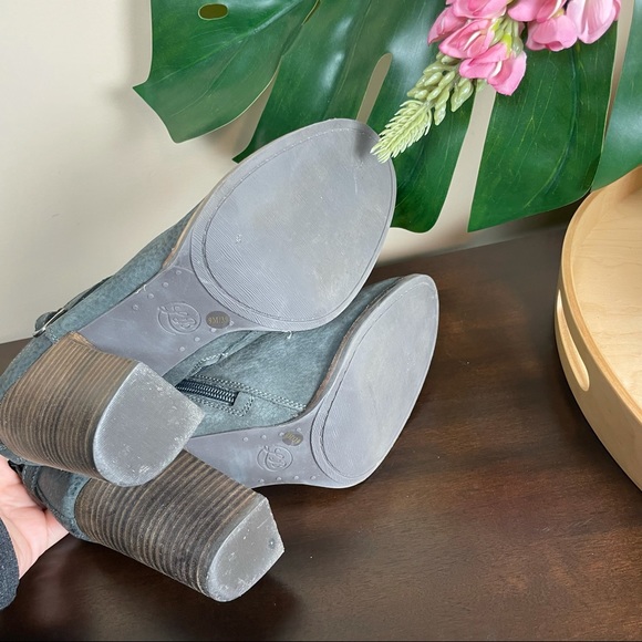 Lucky Brand Latonya stacked heel boots in storm gray Sz 9M - Picture 12 of 12